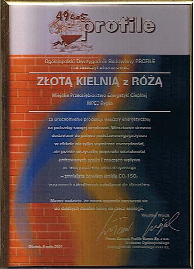 Złota Kielnia z Różą